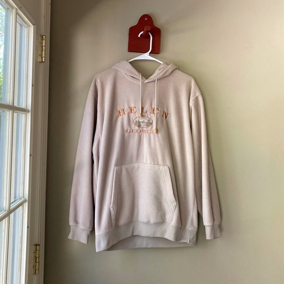 Vintage Basi Helen Georgia Hooded Pullover Sweatshirt M - Picture 2 of 7